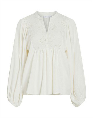 VITyra Lace Bluse - Snow White 